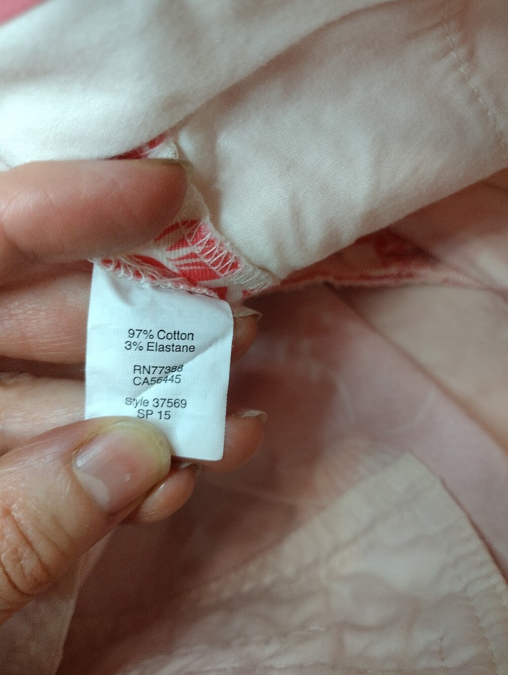 J. Crew Factory Classic Chino Stretch Women's Floral Print Pink and White Shorts - Picture 4 of 6